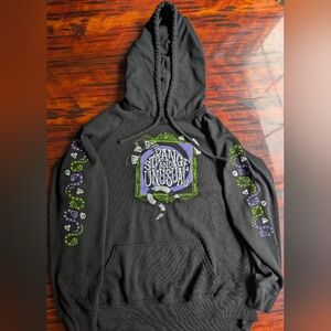 Torrid size 1 Beetlejuice Black 'Strange and Unusual' Graphic Hoodie